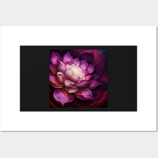 Magenta Flower Lotus Posters and Art